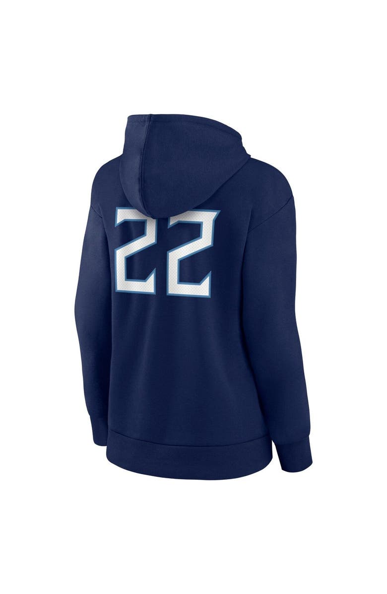 FANATICS Women's Fanatics Branded Derrick Henry Navy Tennessee Titans Player Icon Name & Number Pullover Hoodie, Alternate, color, Navy