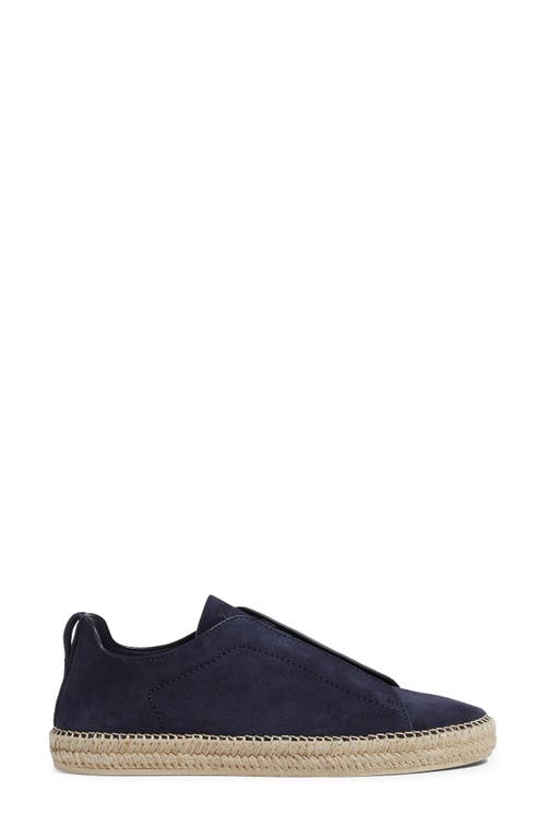 Zegna Triple Stitch Espadrilles In Blue