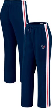 WEAR by Erin Andrews Women's WEAR by Erin Andrews Navy Houston Texans Color-Block Straight Leg Pants
