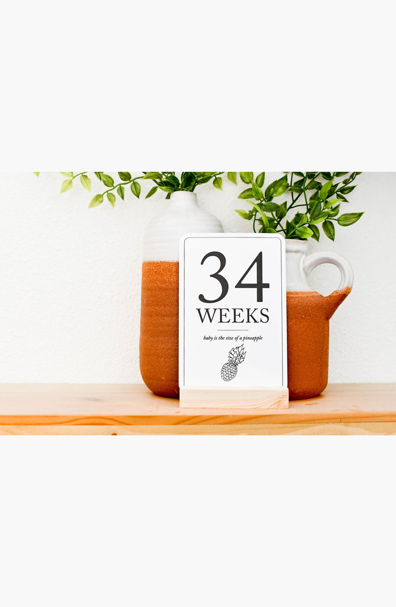 Duncan & Stone Paper Co. Pregnancy Announcement and Milestone Cards, Alternate, color, 