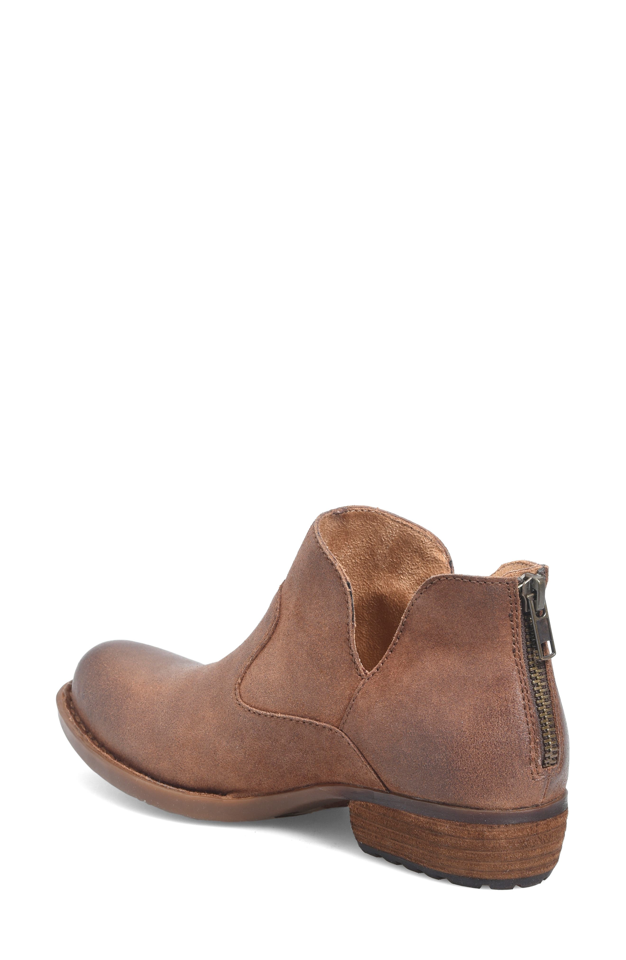 Børn Beth Zip Bootie, Alternate, color, Rust Distressed
