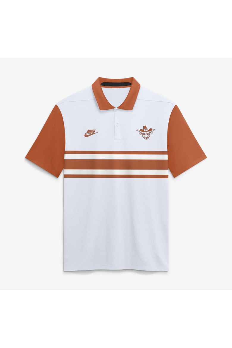 Men's Nike White Texas Longhorns Legacy Vapor Logo Dri-FIT Polo, Main, color, White