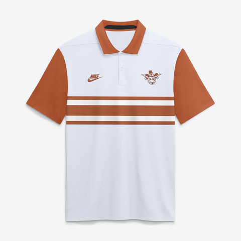 Men's Nike White Texas Longhorns Legacy Vapor Logo Dri-FIT Polo