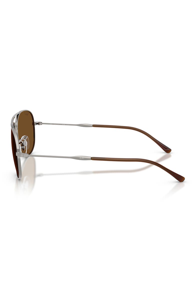 Bain Bridge 60mm Gradient Polarized Pillow Sunglasses, Alternate, color, GUNMETAL / POLAR BROWN