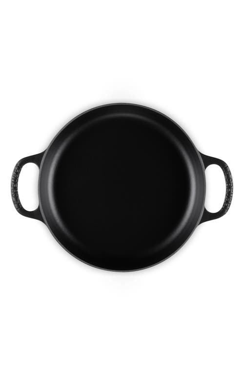 Le Creuset Signature Enamel Cast Iron Everyday Pan In Licorice
