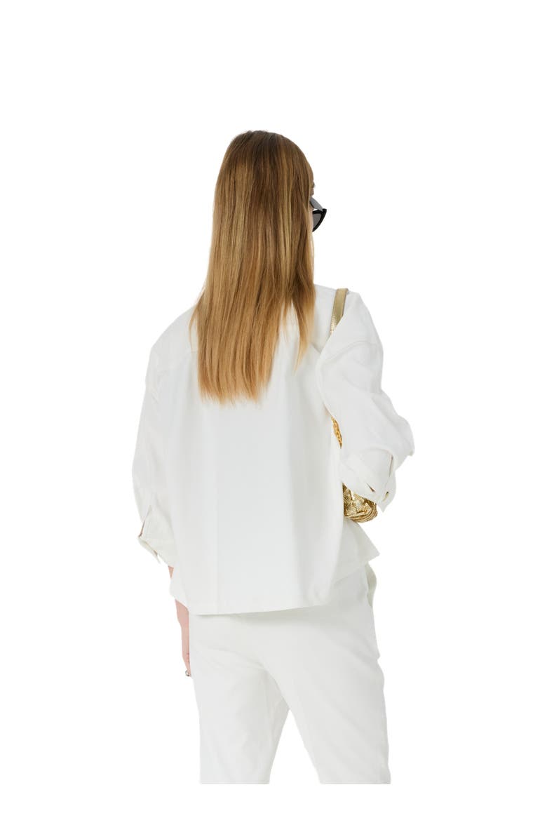 GERARD DAREL Tenya Tailored Cropped Boxy Jacket, Alternate, color, Ecru