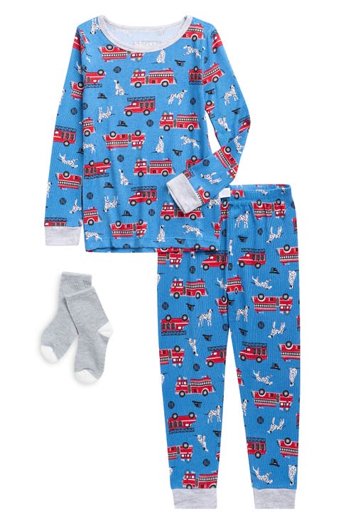 Supersoft Fitted Two-Piece Pajamas & Socks Set (Toddler)