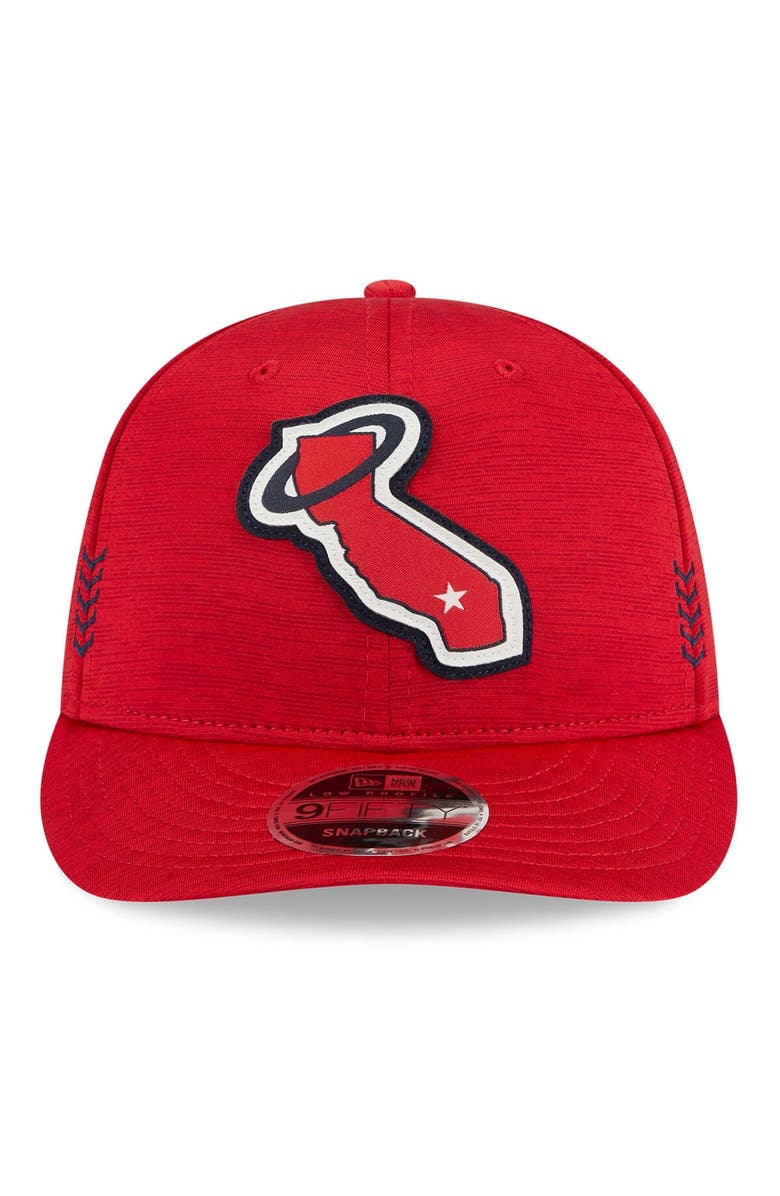 New Era Men's New Era Red Los Angeles Angels 2024 Clubhouse Low Profile 59FIFTY Snapback Hat, Alternate, color, Red