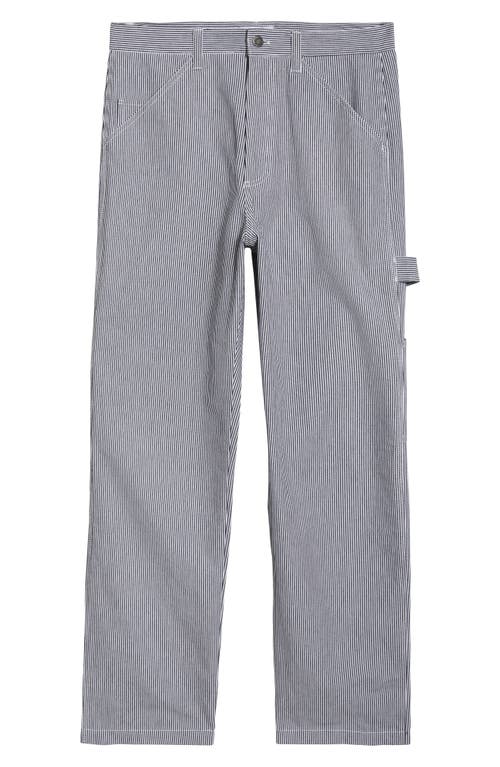 Stan Ray Railroad Stripe Painter Pants In Gray