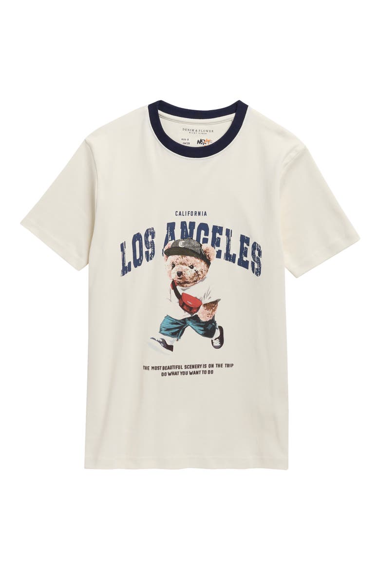 Kids' Los Angeles Cotton Graphic T-Shirt, Main, color, CREAM