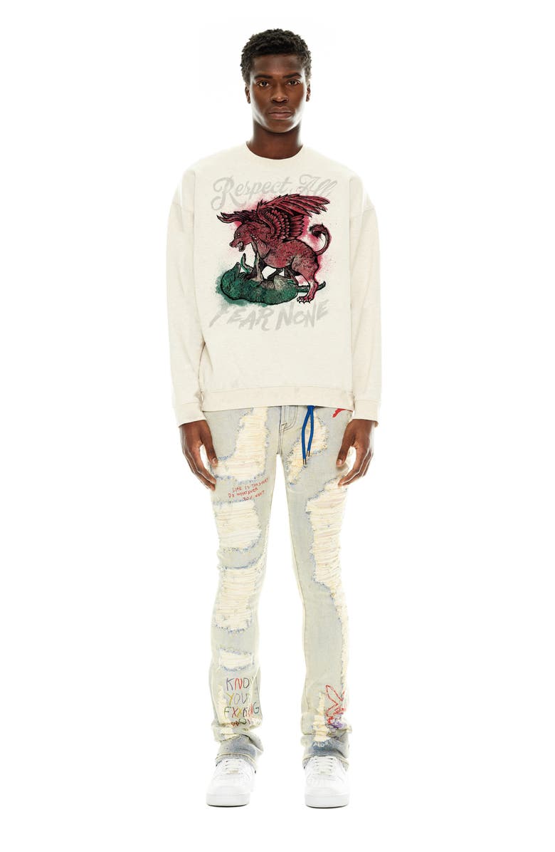 Cult of Individuality Respect All Graphic Sweatshirt, Alternate, color,