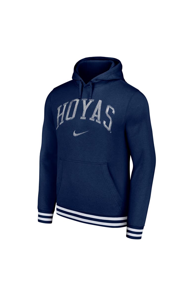 Nike Men's Nike Navy Georgetown Hoyas Sketch Retro Pullover Hoodie, Alternate, color, 