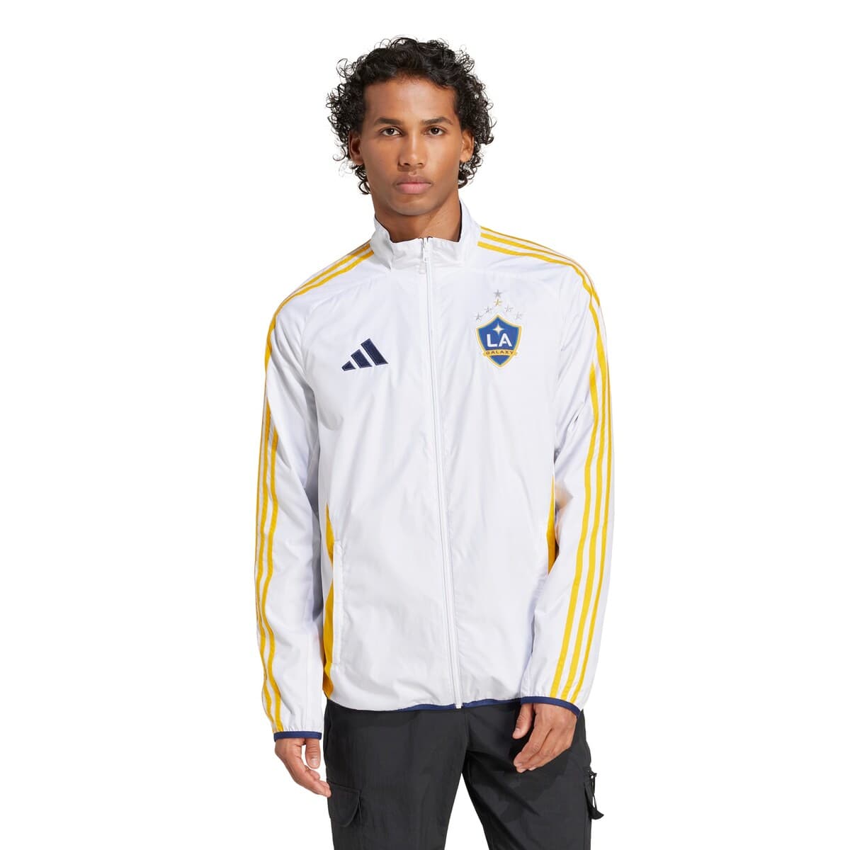 adidas Men's adidas White/Navy LA Galaxy 2025 Anthem Reversible Full ...