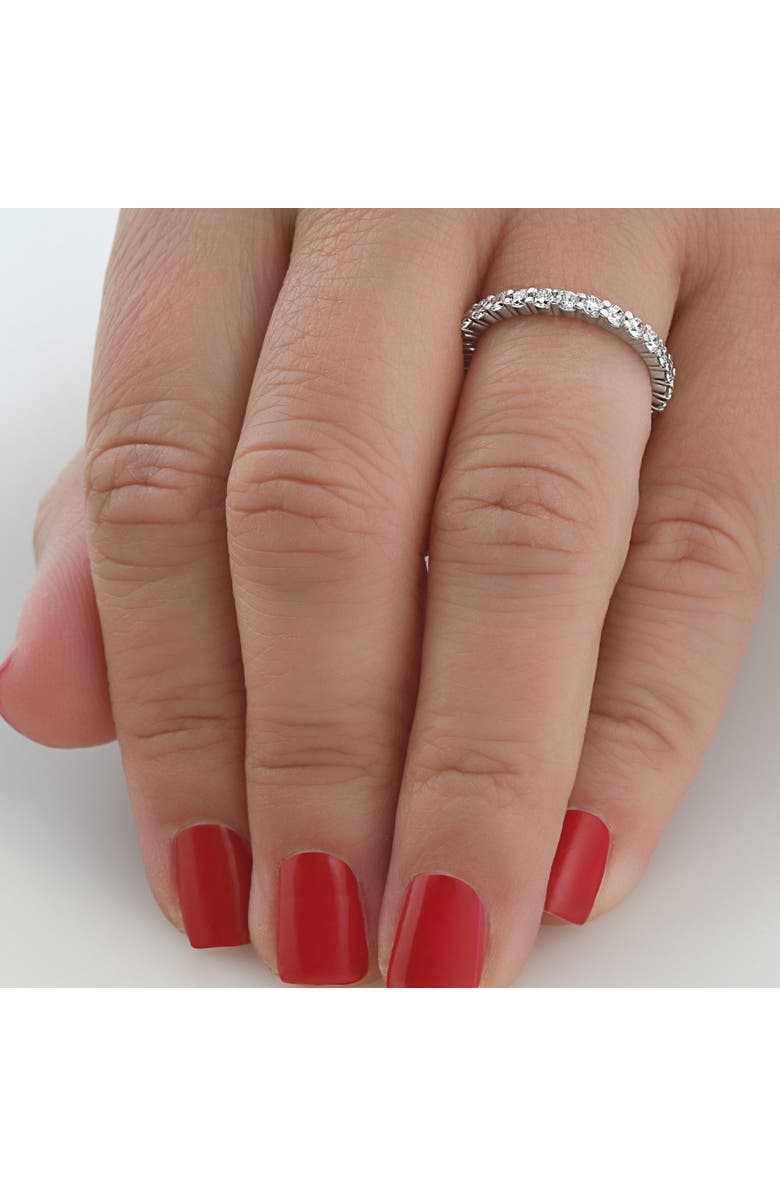 Bliss Diamond 1 Ct T.W. Lab Grown Diamond Eternity Ring 14k Gold Stackable Wedding Band, Alternate, color, 