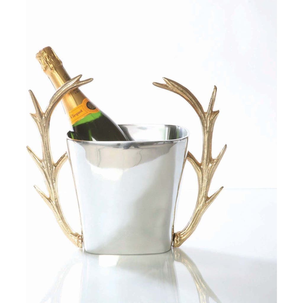 Lunares Staghorn Champagne Cooler In Metallic