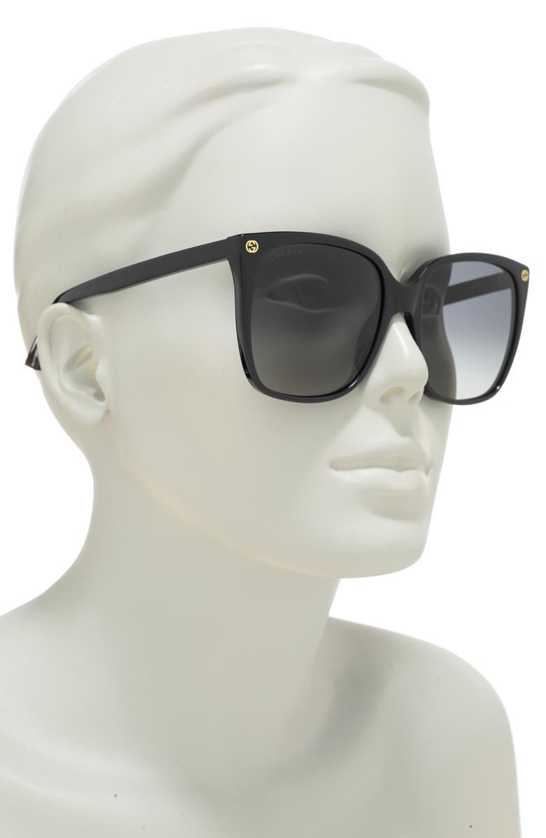 57mm Oversized Square Sunglasses