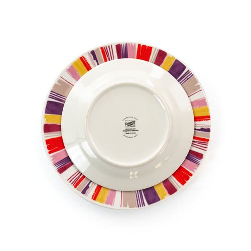 Gibson Home Orleans 12 Piece Ceramic Dinnerware Set In Multi