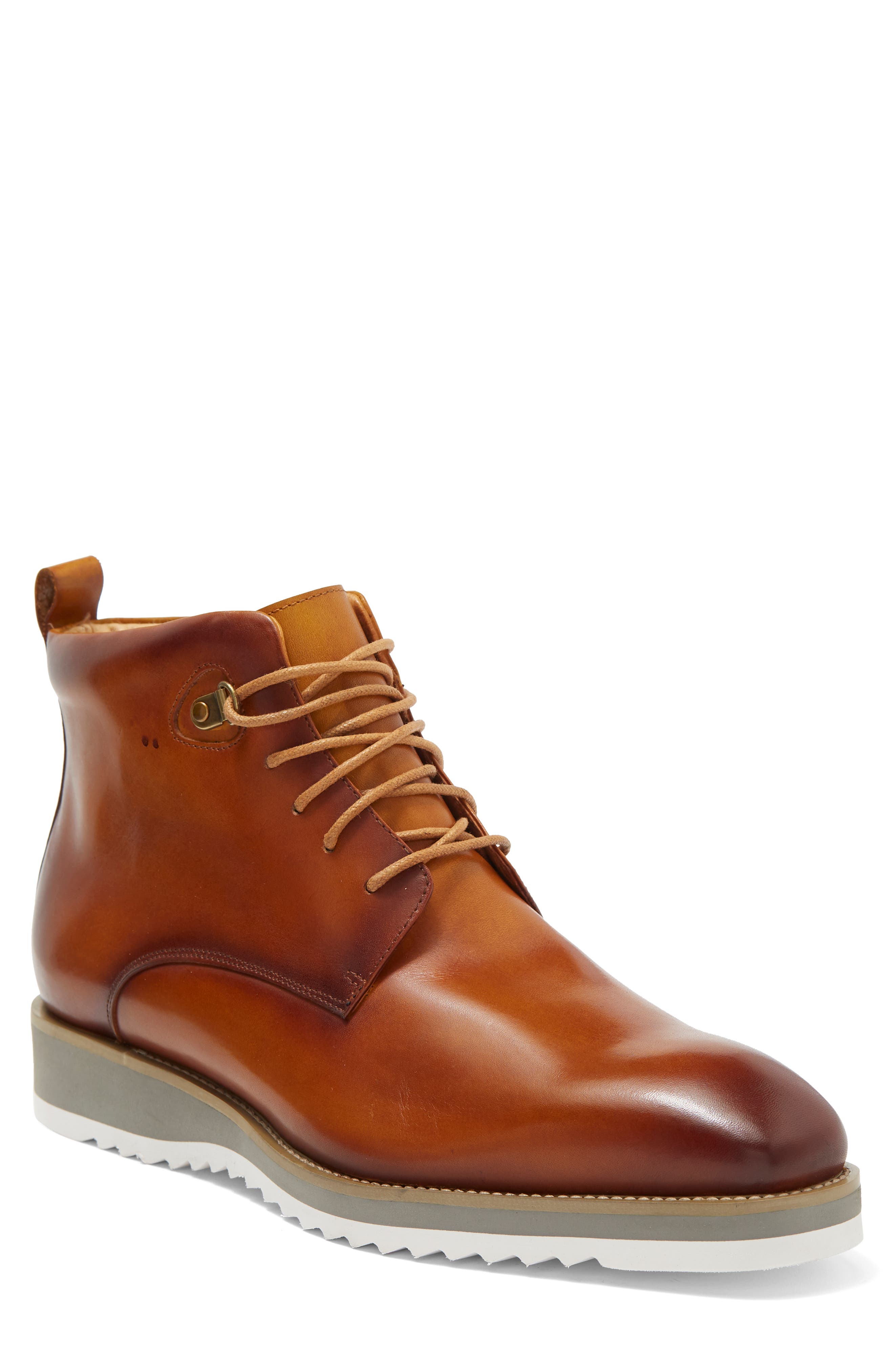 Citadel Leather Boot, Main, color, COGNAC