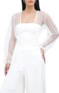 Marcella Verona Sheer Mesh Wrap Bolero