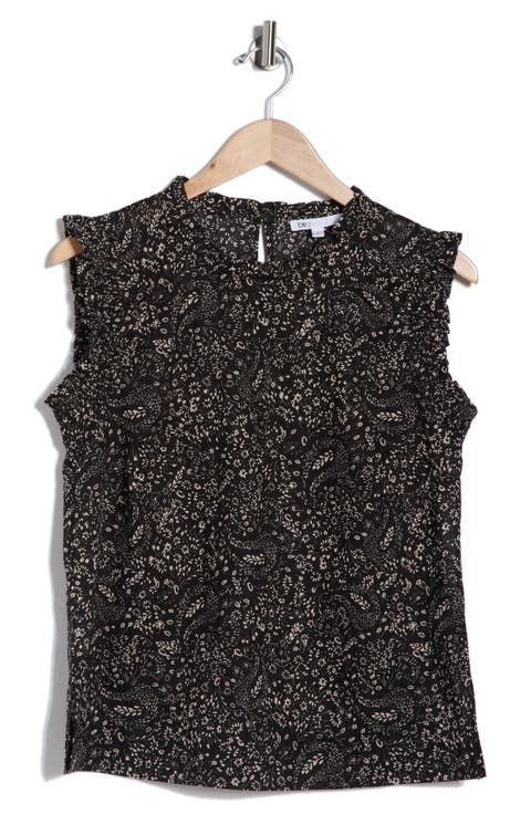Smocked Ruffle Tank