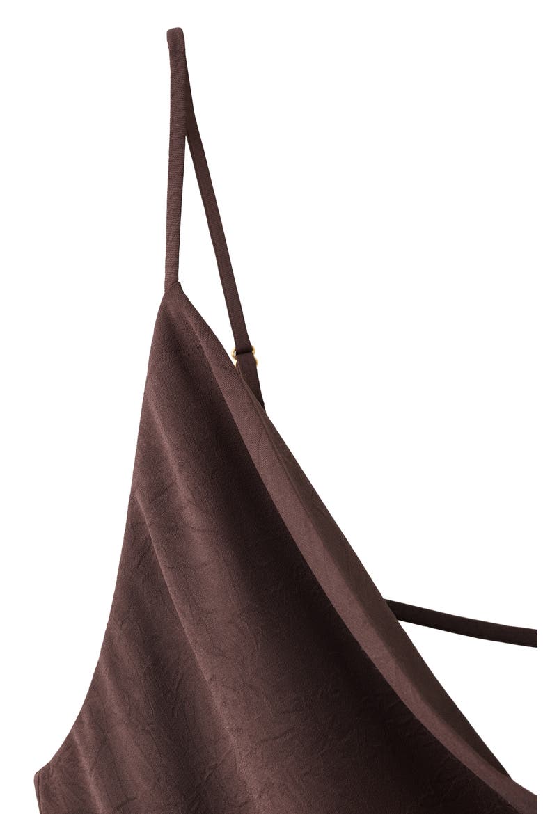Cowl Neck Slipdress, Alternate, color, CHOCOLATE