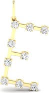 Everlee Orbit Letter "E" Lab Diamond Charm in 14K