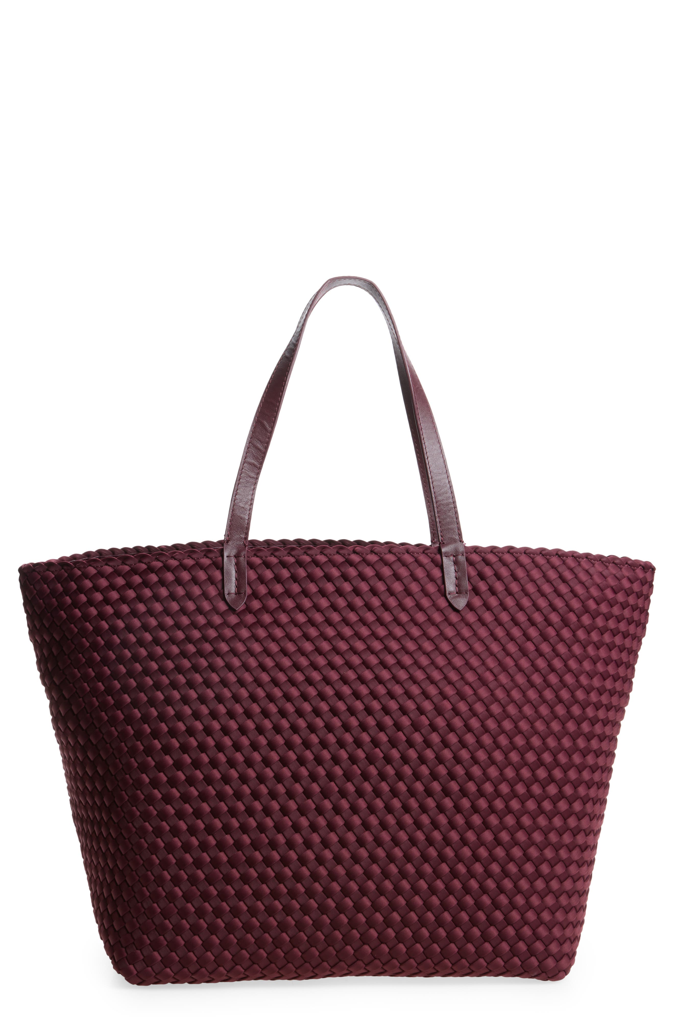 Large Jetsetter Tote, Main, color, BORDEAUX
