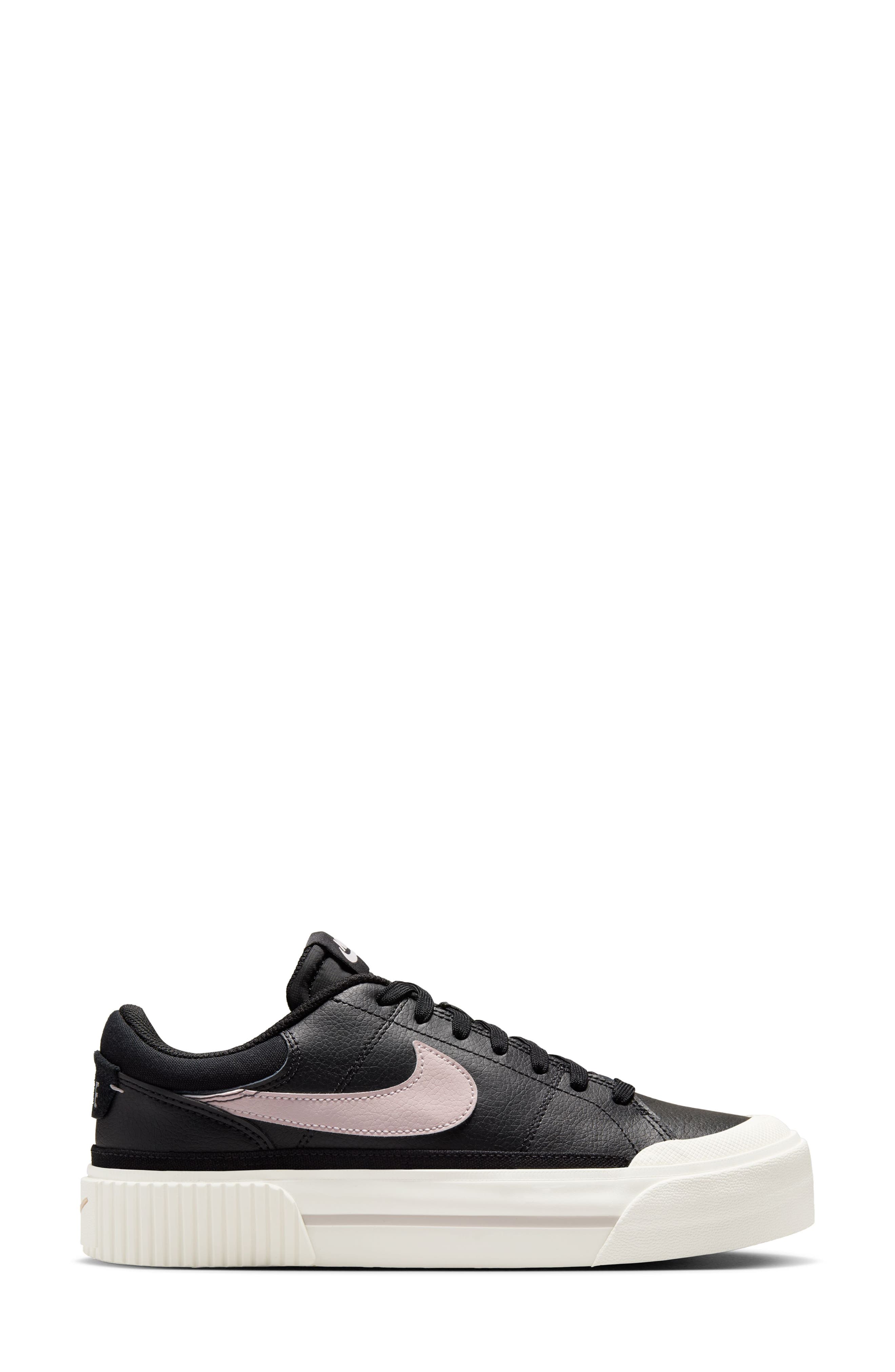 Nike Court Legacy Lift Platform Sneaker, Alternate, color, Black/ Violet/ Sail