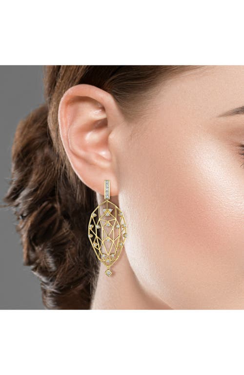 Hueb Estelar Diamond Drop Earrings In Yellow Gold/diamond