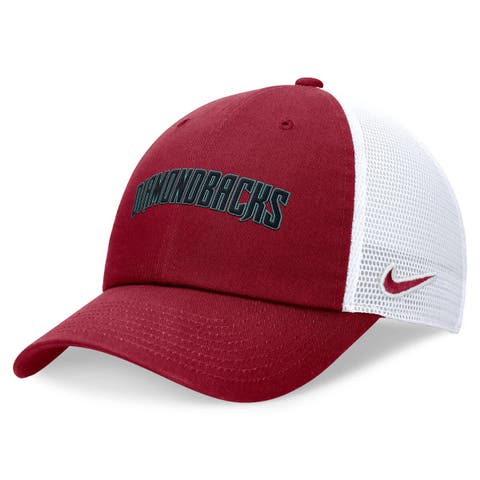 Men's Nike Red Arizona Diamondbacks Wordmark Adjustable Trucker Hat