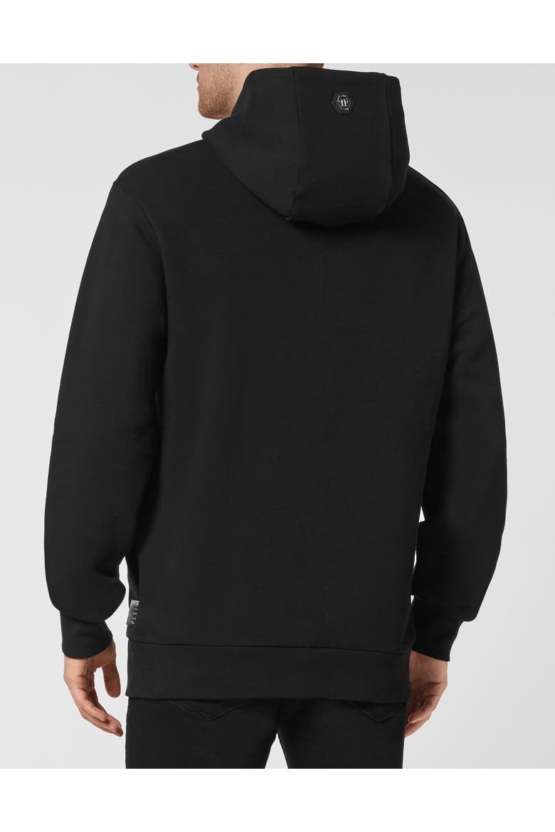 Hoodie Sweatshirt Relaxed Luxe Men, Alternate, color, black