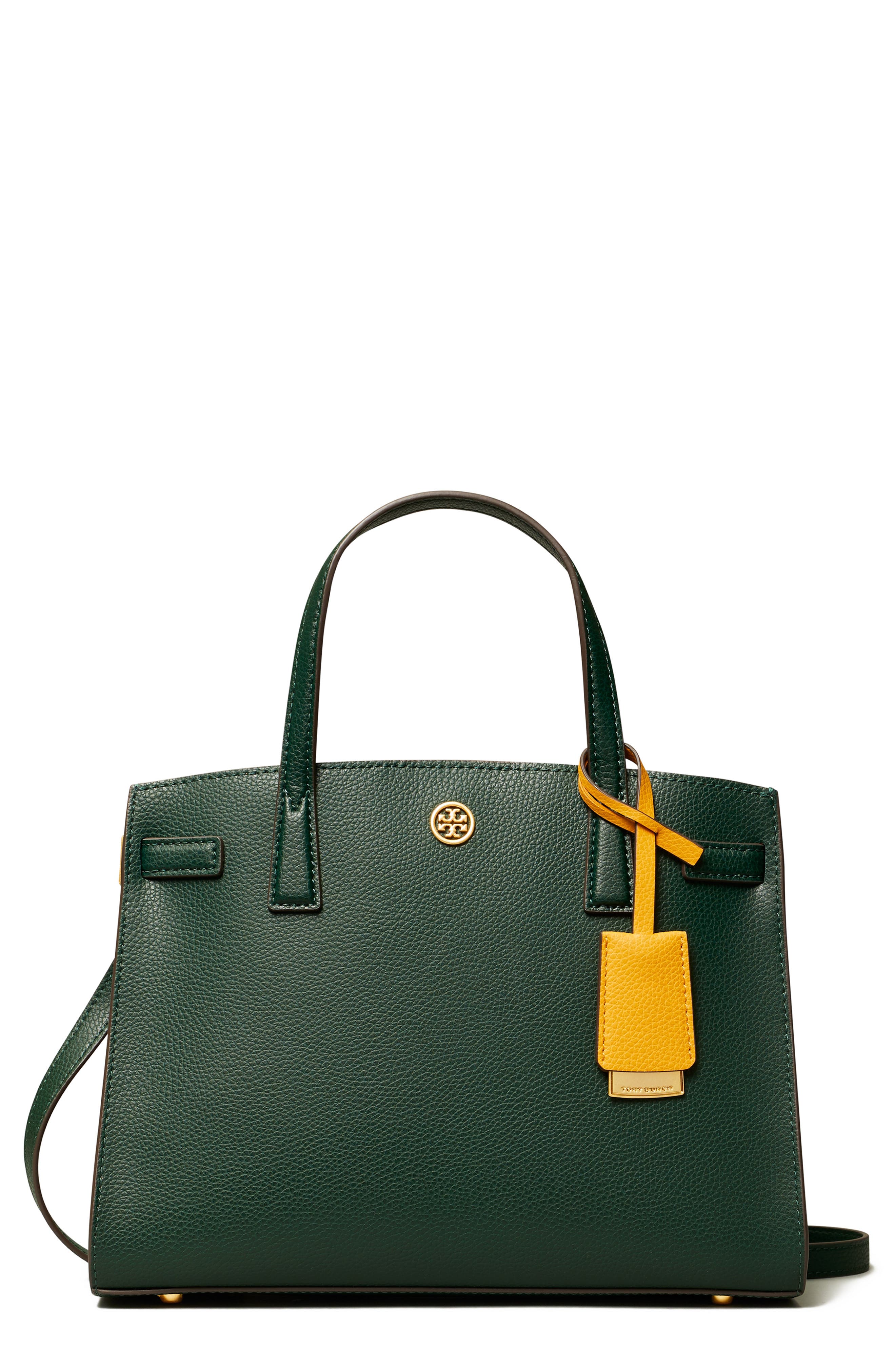Tory Burch Small Walker Leather Satchel, Main, color, 