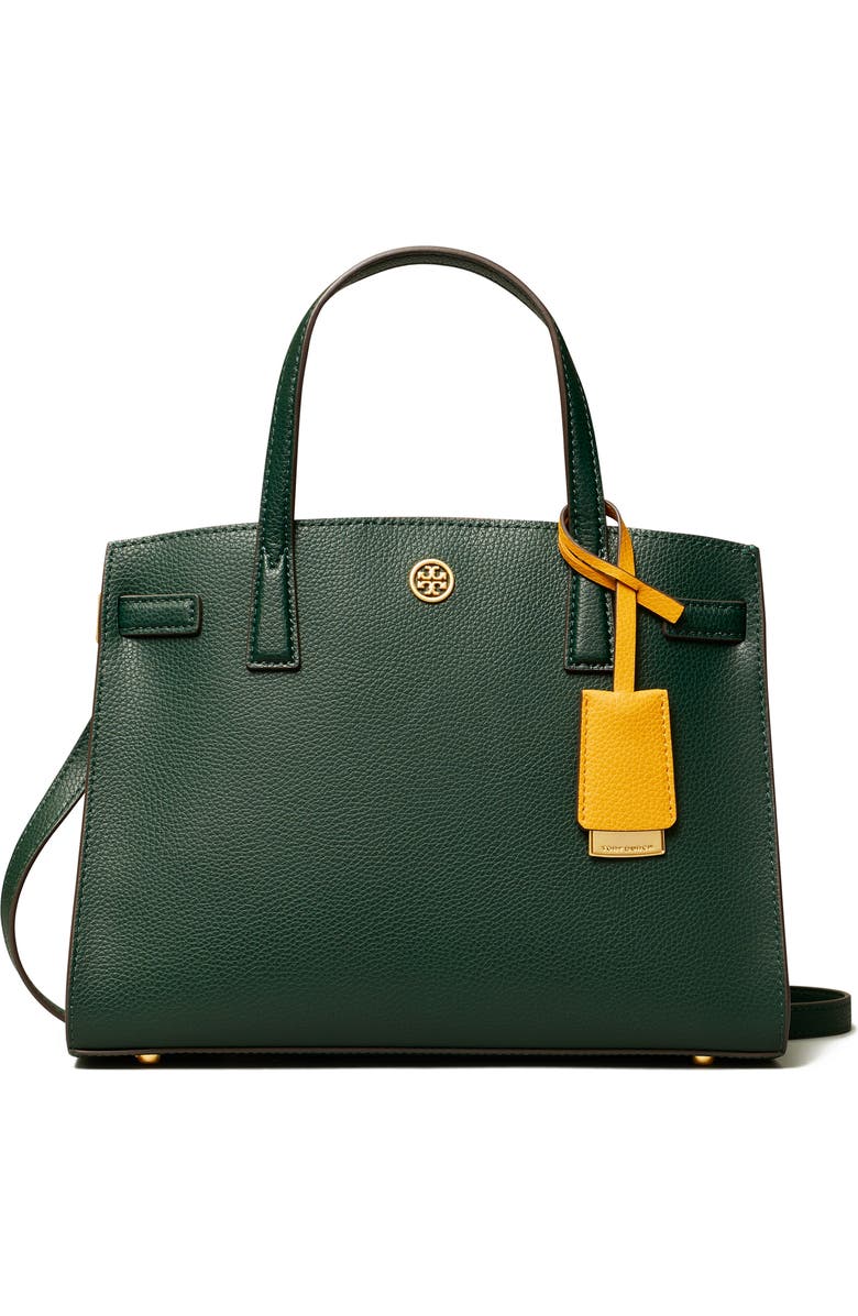 Tory Burch Small Walker Leather Satchel, Main, color,