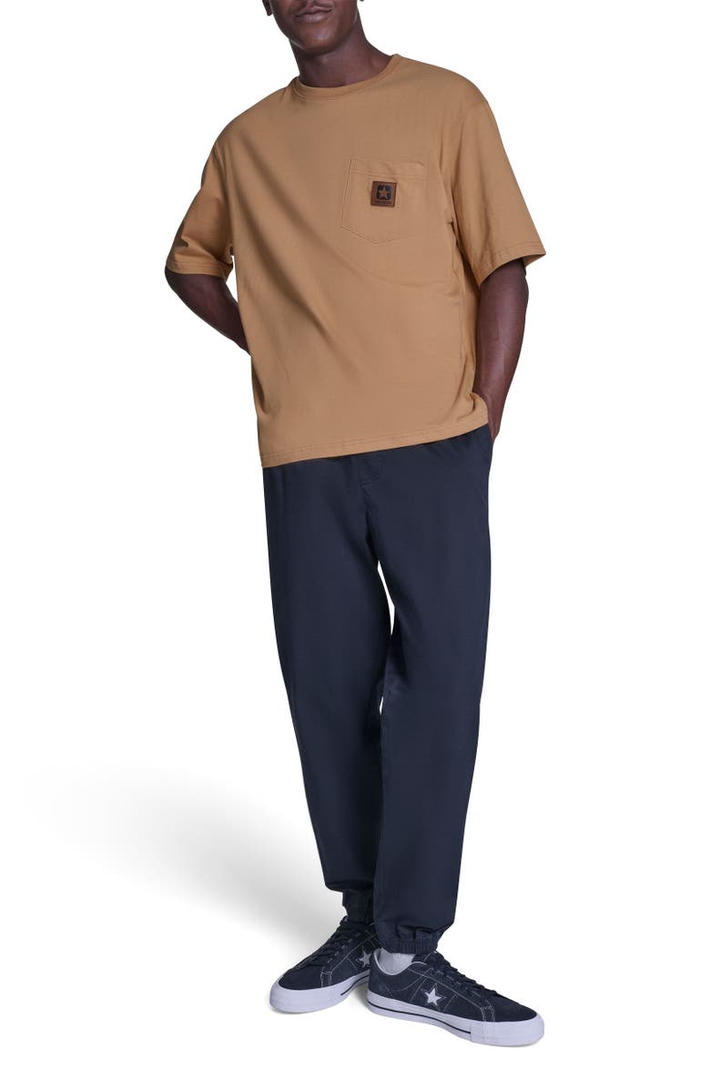 Converse Box Patch Tee, Alternate, color, Honey Stick