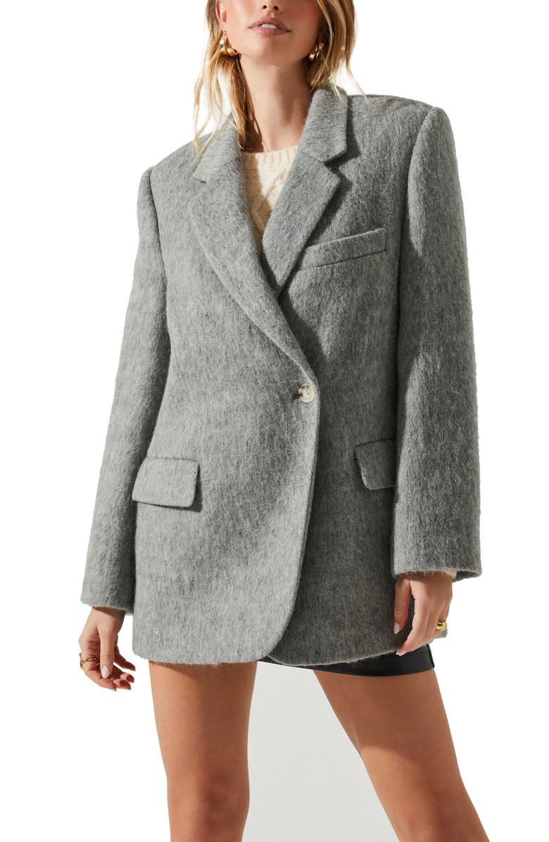 ASTR the Label Kindra Brushed Notch Lapel Coat, Main, color,