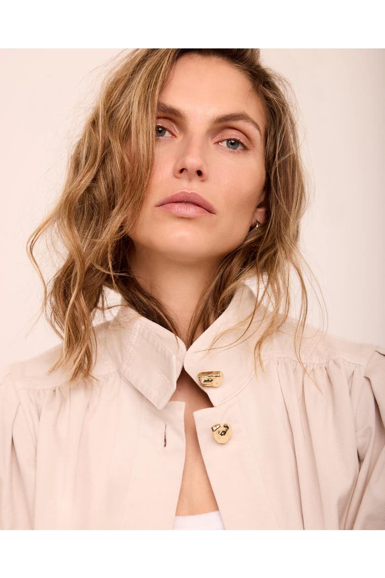 Cotton Blend Jacket, Alternate, color, Cream