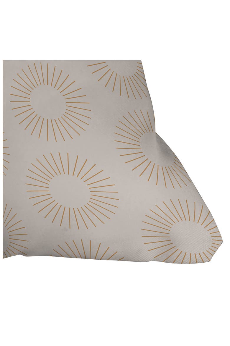 Minimalist Sunray Print Throw Pillow, Alternate, color, BEIGE