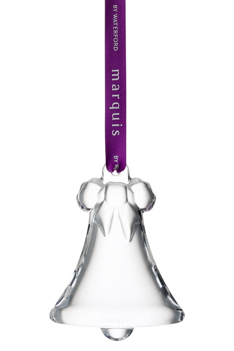 Marquis Hanging Bell Crystal Ornament, Main, color, NO COLOR