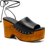 Free People Front Row Ankle Wrap Platform Sandal