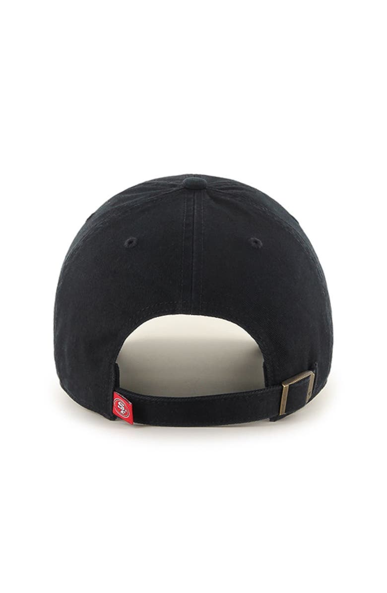 '47 Men's '47 Black San Francisco 49ers Clean Up Adjustable Hat, Alternate, color, Black