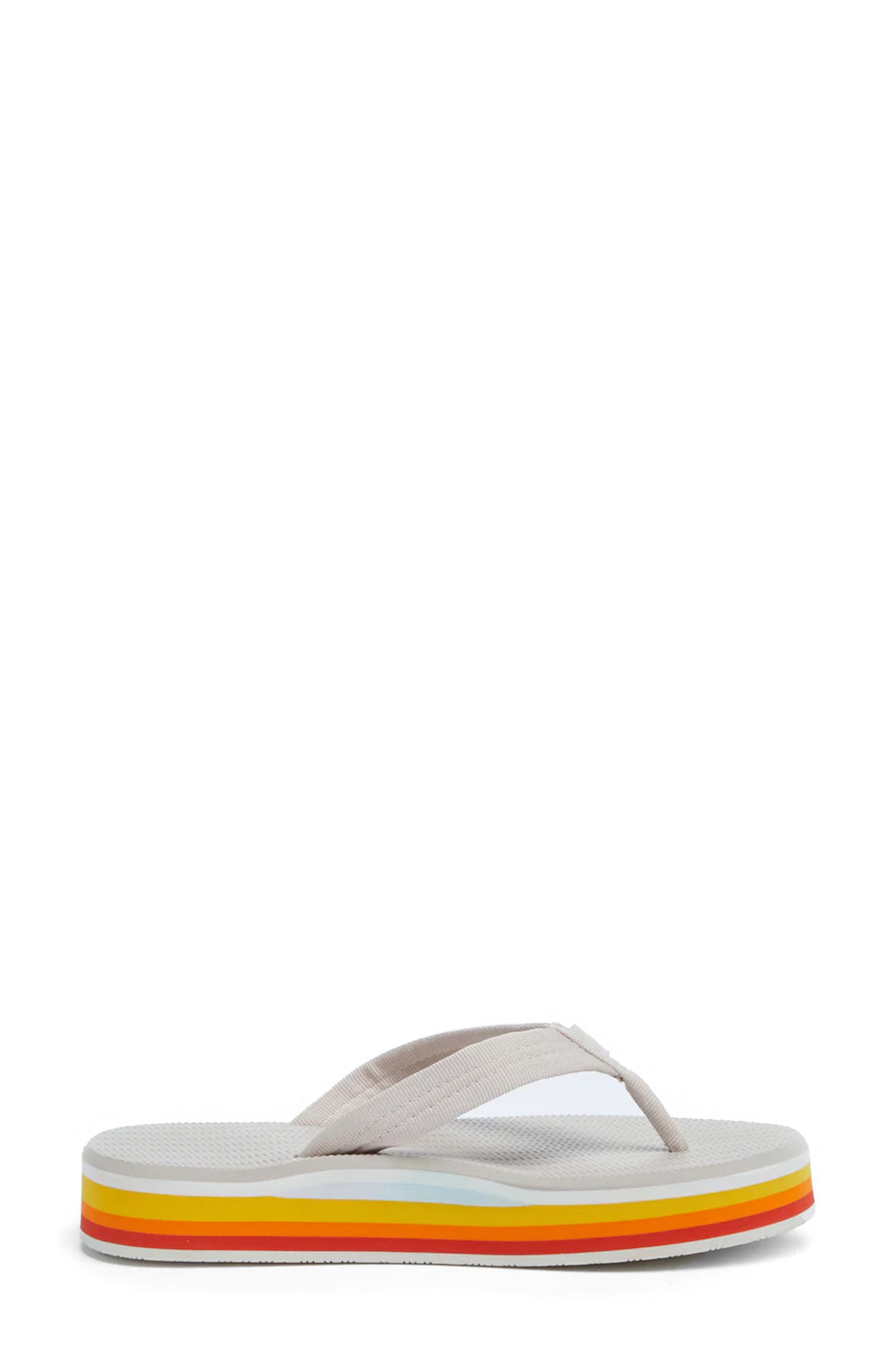 Dunes Sunset Waterproof Flip Flop, Alternate, color, CLOUD