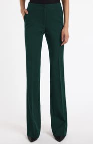 Santorelli Beth Mid-Rise Flared Pant in Soft Stretch Twill