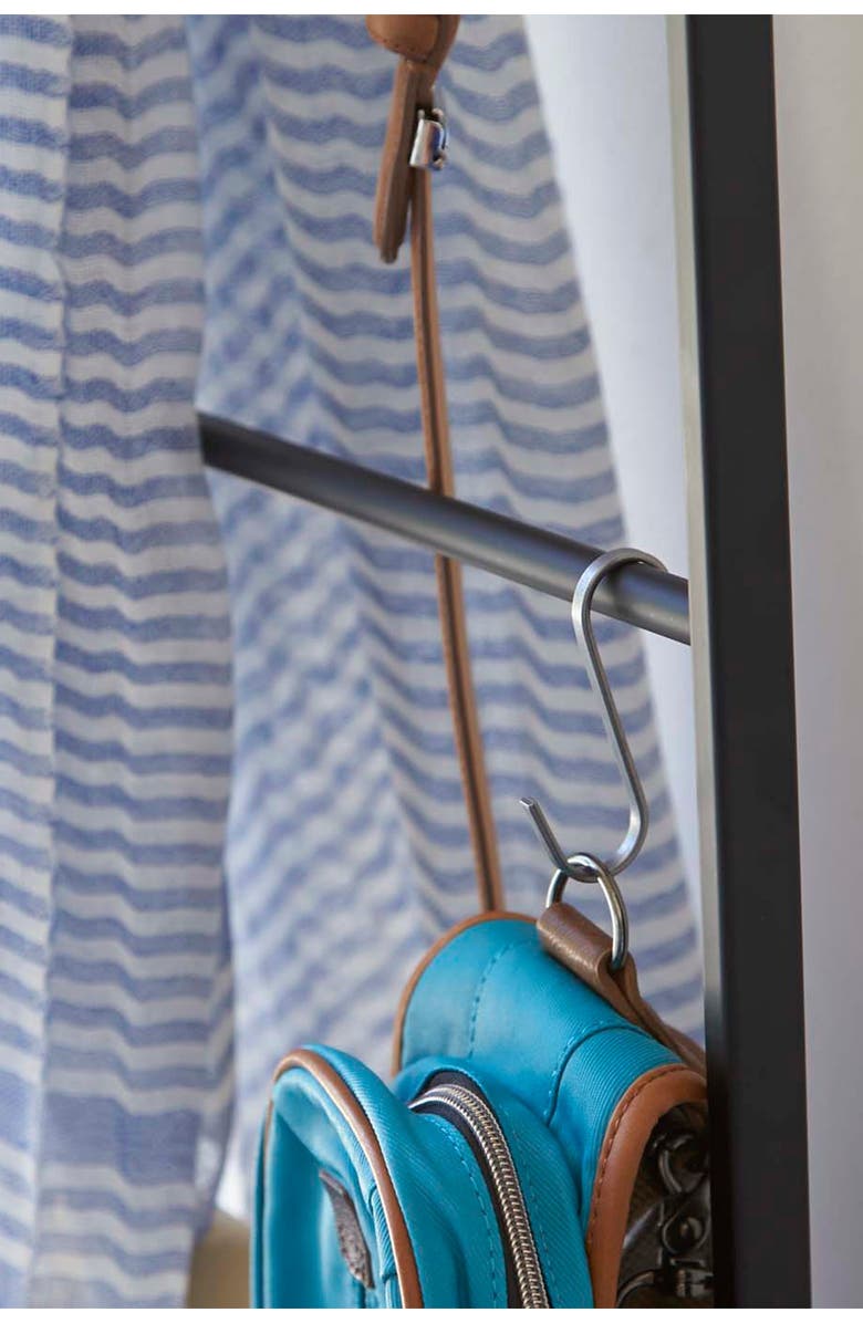 Yamazaki Leaning Ladder Rack Hanger, Alternate, color, Black