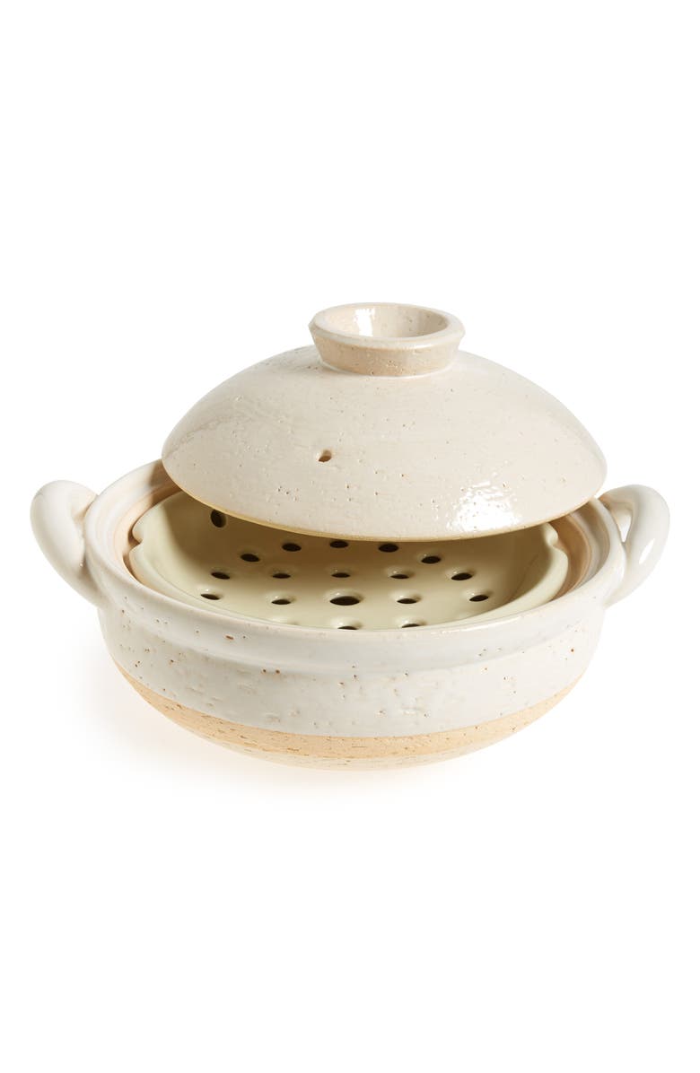 saikai Mushi Nabe Donabe Stoneware Steamer, Main, color,