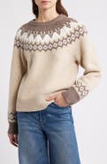 rag & bone Beth Fair Isle Wool Sweater