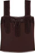 Madewell Lace-Insert Tie-Front Camisole