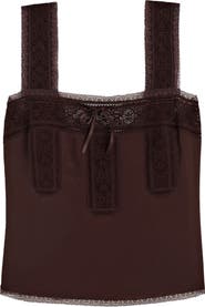 Madewell Lace-Insert Tie-Front Camisole
