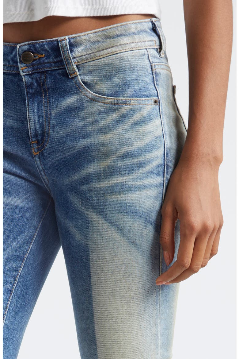 1969 D-Ebbey Mixed Wash Flare Jeans, Alternate, color, DENIM