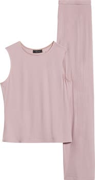 Natori Essentials Sleeveless Rib Pajamas