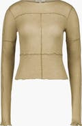 SAEMDI Lia Sheer Jersey Top